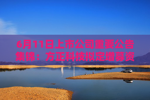 6月11日上市公司重要公告集锦：方正科技拟定增募资不超19.8亿元