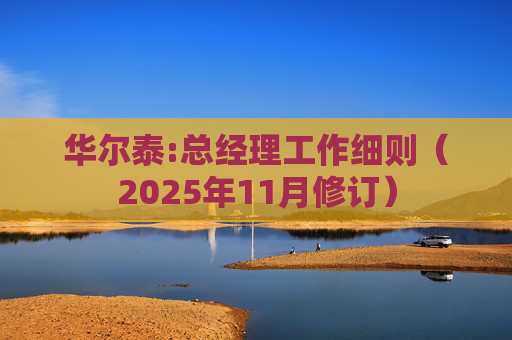 华尔泰:总经理工作细则（2025年11月修订）  第1张