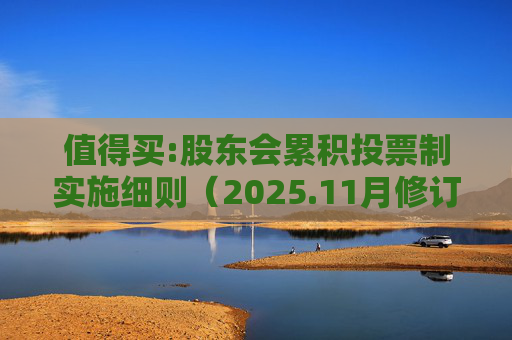 值得买:股东会累积投票制实施细则（2025.11月修订）  第1张