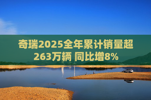 奇瑞2025全年累计销量超263万辆 同比增8%