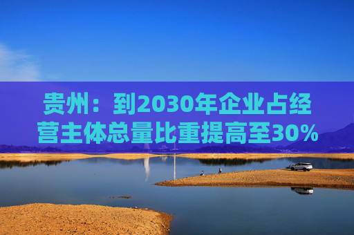 贵州：到2030年企业占经营主体总量比重提高至30%左右