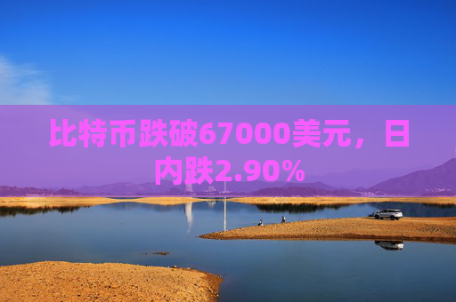 比特币跌破67000美元，日内跌2.90%
