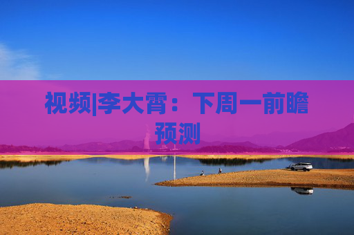 视频|李大霄：下周一前瞻预测