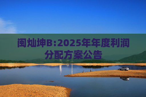 闽灿坤B:2025年年度利润分配方案公告