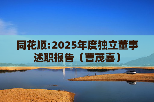 同花顺:2025年度独立董事述职报告（曹茂喜）