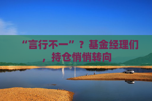 “言行不一”？基金经理们，持仓悄悄转向