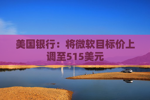 美国银行：将微软目标价上调至515美元