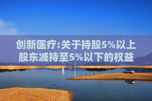创新医疗:关于持股5%以上股东减持至5%以下的权益变动提示性公告