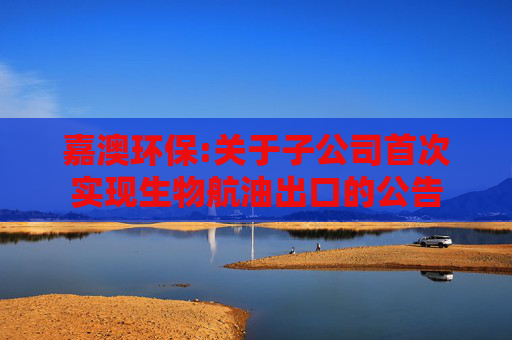 嘉澳环保:关于子公司首次实现生物航油出口的公告