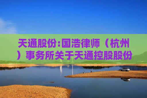 天通股份:国浩律师（杭州）事务所关于天通控股股份有限公司2024年年度股东大会之法律意见书  第1张
