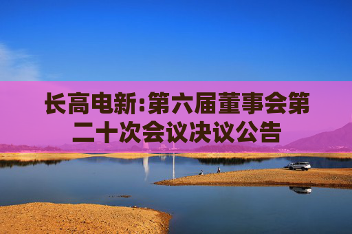 长高电新:第六届董事会第二十次会议决议公告  第1张