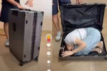 杰凯西行李箱“将女友装箱后再没吵过架”广告引众怒：争议视频已下架，客服称“不清楚”