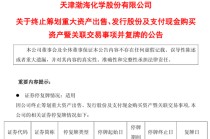 600800、600250，重大资产重组终止