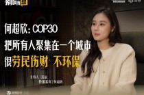 何超欣：COP30把所有人聚集在一个城市很劳民伤财、不环保