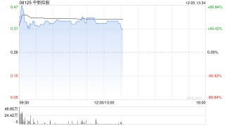 中新控股盘中一度涨超80% 计划开拓智能软件及数字化营销服务业务