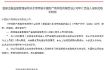 康泰胤获批出任中再产险审计责任人