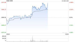 快讯：伦铝触及每吨3000美元，为2022年以来首次