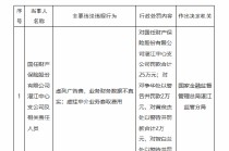 国任财险湛江中心支公司被罚25万元：虚列广告费，业务财务数据不真实