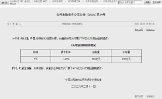 央行今日开展785亿元7天期逆回购操作和4000亿元14天期逆回购操作