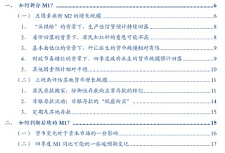 从M1、M2到资产配置——四季度M1同比的拆解预测