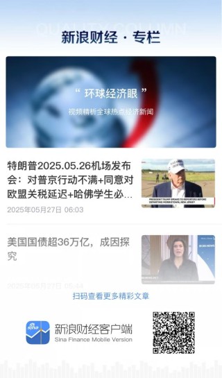 50%关税变脸惊扰全球汇市！新浪财经"环球经济眼"视频栏目还原欧美关税谈判生死线