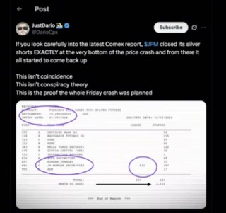 这次白银暴跌是人为操纵的？
