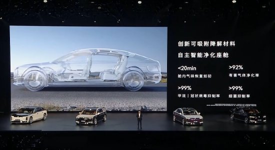 余承东:尊界S800搭载自主智能净化座舱,甲流、冠状病毒抑制率大于99% 第1张 余承东:尊界S800搭载自主智能净化座舱,甲流、冠状病毒抑制率大于99% 第1张