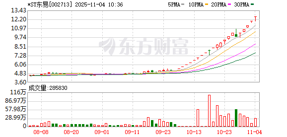 *ST东易录得21天16板  第1张