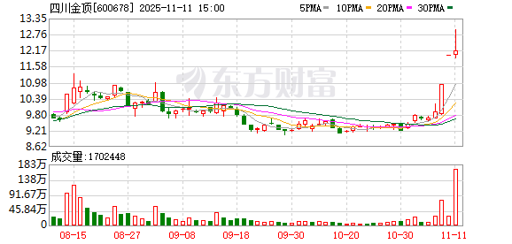 四川金顶11月11日龙虎榜数据  第1张