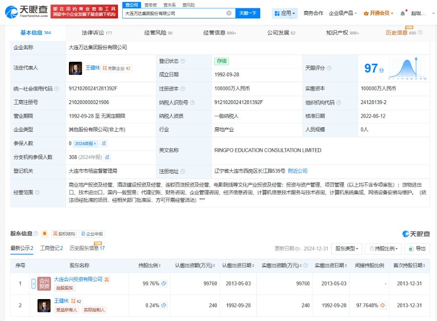 万达集团被恢复执行17亿元,此前首次赎回一座万达广场仅1天又转让 第3张 万达集团被恢复执行17亿元,此前首次赎回一座万达广场仅1天又转让 第3张