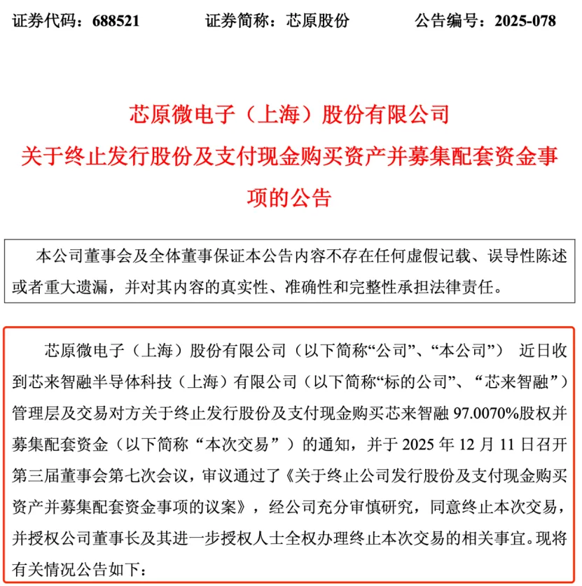 A股突发!芯片大牛股芯原股份终止重组! 第3张 A股突发!芯片大牛股芯原股份终止重组! 第3张