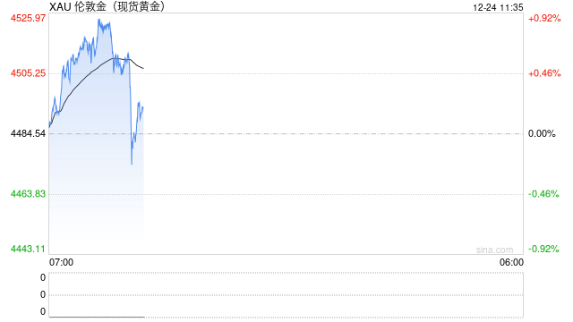 1224黄金点评：黄金短线波动加剧，盘中突破4500关口  第2张