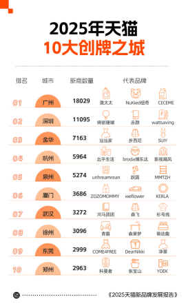 天猫2025年度新品牌发展报告：超15万个优质商家开店创牌 历史新高  第3张