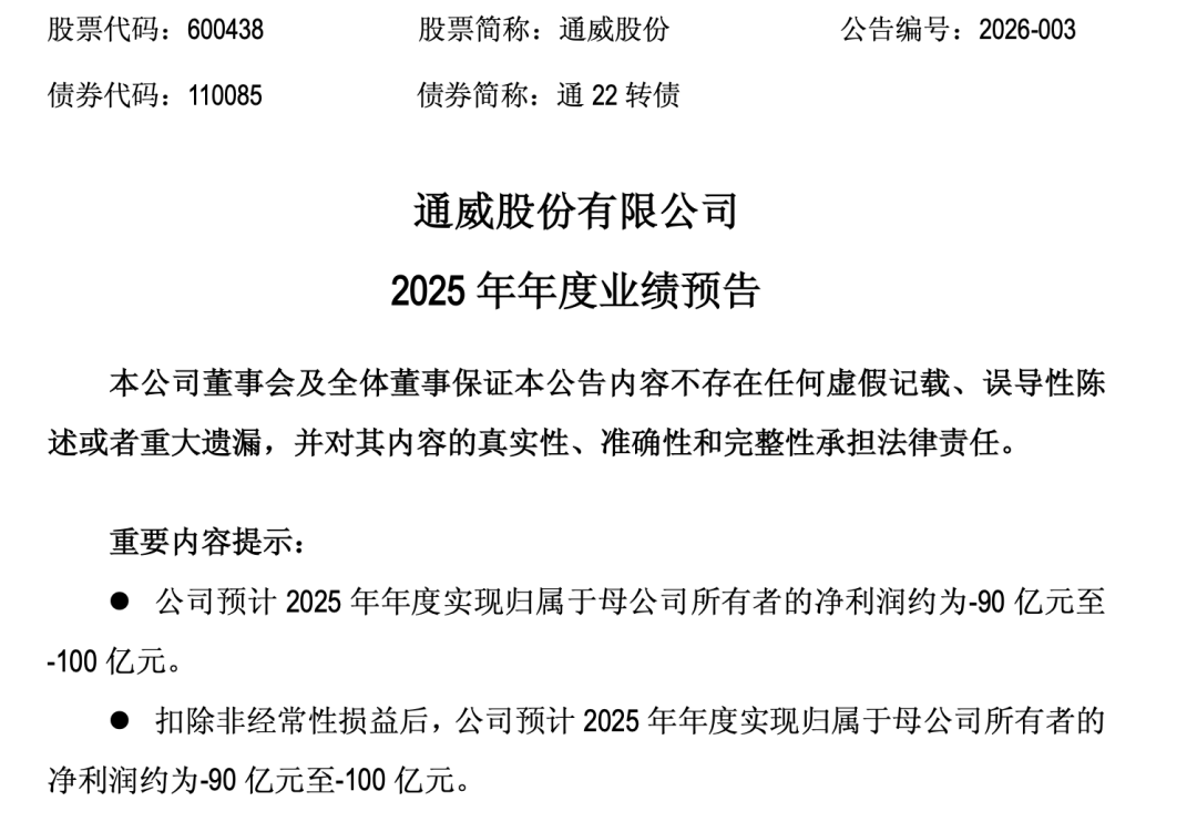 三家光伏龙头公司，2025年业绩预亏，合计超160亿元  第2张