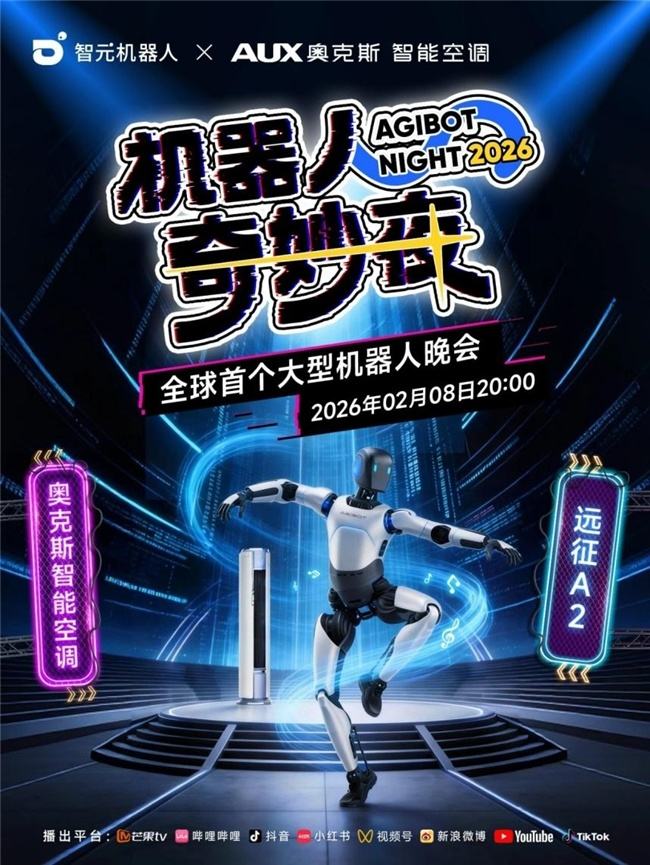 今晚8:00全球首个机器人晚会开播，看直播抢大奖！  第1张