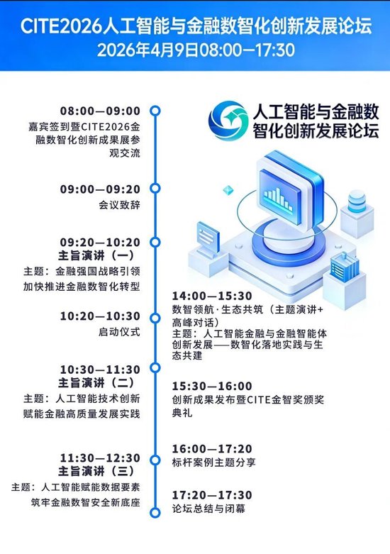 CITE2026人工智能与金融数智化创新发展论坛邀请函  第2张